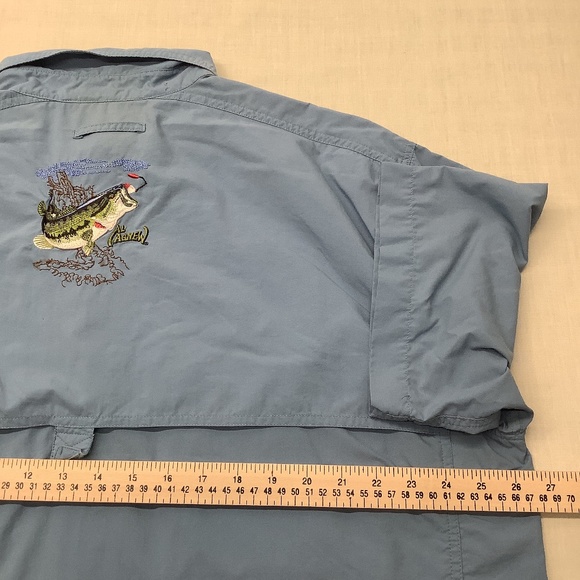 Men’s Fishing Shirt Al Agnew Button Up Vented Collared Outdoor Outerwear XL - Picture 11 of 12